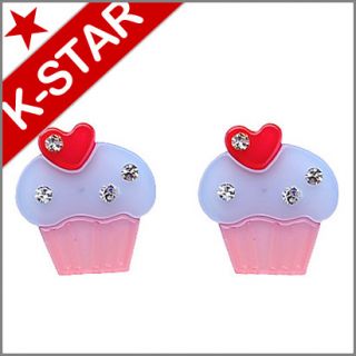 Korean Pop Jewelry Aznavour Paris Muffin Stud Earrings