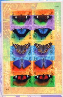   Butterfly Stamps BUTTERFLIES OF AUSTRALIA Mint Sheet Original Package