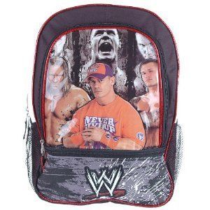 WWE Wrestling Backpack School Bag SmackDown Raw John