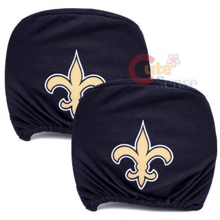 NFL New Orleans Saints Head Rest Cover Auto Accessories