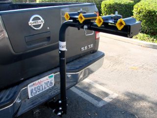 HD 4 Bike Swing Down 2 Hitch Mounted Carrier Bicycle Rack Auto Truck 