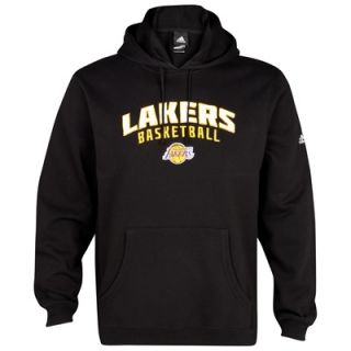 Los Angeles Lakers Adidas Playbook II Black Hooded Sweatshirt Sz Large 