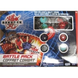 BAKUGAN BATTLE PACK Series 2 Red Dragonoid 6 Balls Metal Ability Cards 