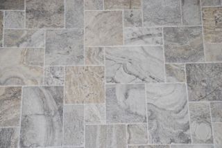   Chiseled Silver Versailles Travertine Stone Tile Flooring