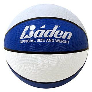 Baden Official Rubber Basketball Royal White 29 5 Inch