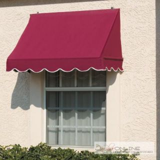 Window Awning Scalloped Trim Fabric Mildew Resistance Canvas Awning 