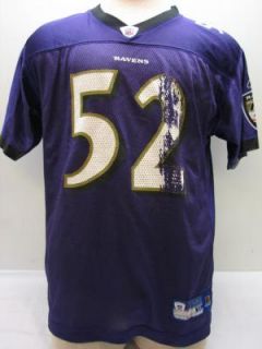 Baltimore Ravens Ray Lewis #52 Home Team Youth Jersey Size XL 18 20