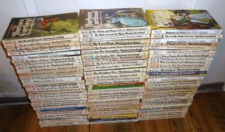Lot of 95 Barbara Cartland Romance Books Novels All Listed 70s 80S 