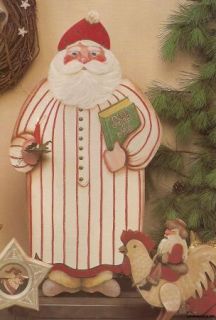 Merry Olde Santa by Barbara Shores Old World Santas FolkArt Tole 