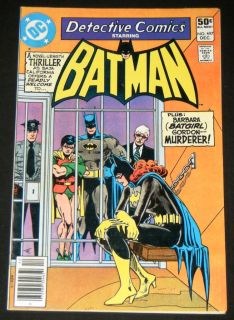 Detective Comics starring Batman 497 DC Comics 1980 Batgirl A Murderer 