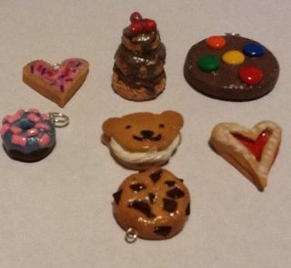 Kawaii Decoden Faux Polymer Clay Baked Goods Sweet Cookies And 3 Tier 