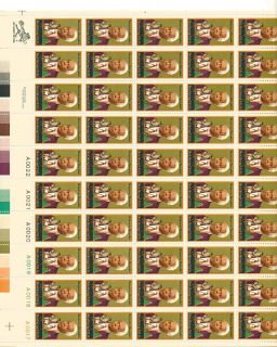 Benjamin Banneker Sheet of 50 x 15 Cent US Postage Stamps New Scot 