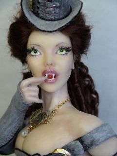 OOAK Steampunk, Vampire, Fairy, Art Doll, Sculpture, Barbara Kee