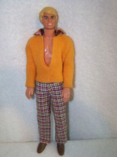 Vintage Blond Ken Barbie Doll 1968 Mattel Clothes Shoes