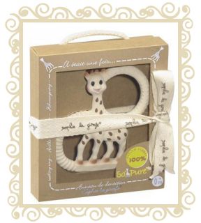 New Boxed Sophie The Giraffe Vanilla Baby Teether Toy Mini Sophie