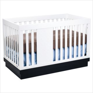 Babyletto Harlow 3 in 1 Convertible Crib in White Navy