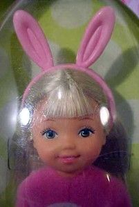 2000 barbie kelly doll new nrfb easter funny bunny