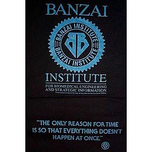 Buckaroo Banzai Movie Original Banzai Institute T Shirt