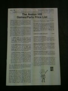 Lot Avalon Hill Rail Baron Replacement Games Parts Price list