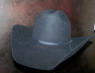 NEW Bailey Challenger 3x Black Western Cowboy Hat Size 6 1 2