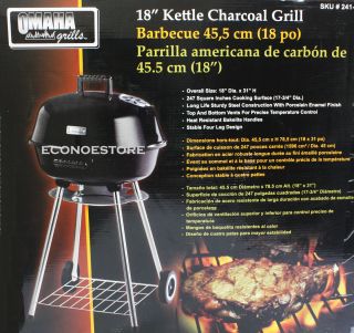 New Charcoal Outdoor BBQ Grill 18 Barbeque Portable Wheels Camping 