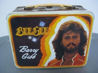 Collectable Vintage 1978 Bee Gees Barry Gibb Metal Lunch Box Great 