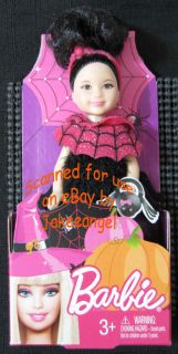 Halloween 2012 Barbie Kelly Only at Target Dolls Ghost Witch Spider 