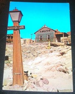 Vintage Postcard Calico Ghost Town Barstow Bottle House