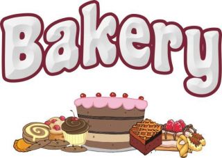 Bakery Storefront Sign Decal 48 Pastry Cake Concession