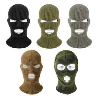   Hole Acrylic Face Masks Army Head Gear Cold Weather Balaclavas