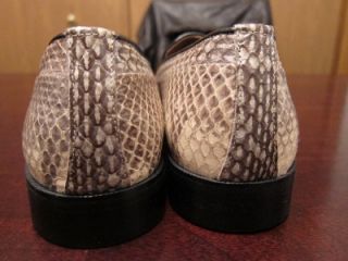 New Florsheim Barletta Mens Genuine Snake Skin Loafer Slip on Dress 