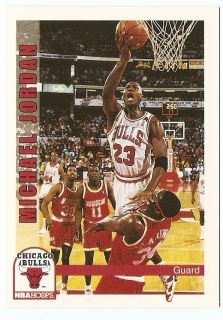1992 93 Michael Jordan Hoops Basketball Trading Card 30
