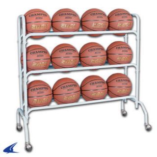 New Basketball Rack with Casters Hold 12 Balls