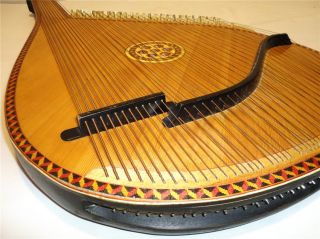 Traditional Ukrainian Bandura 55 Strings Original Folk Instrument for 