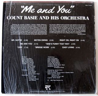 Count Basie and His Orchestra Me and You Jazz LP