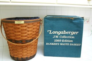    1989 Edition JW Collection Bankers Waste Basket Liner Original Box