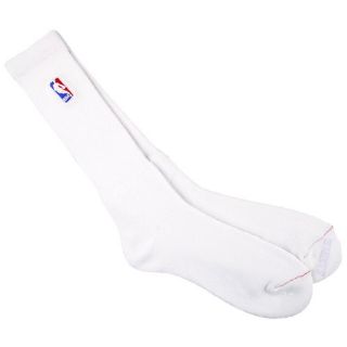 Official NBA Logoman White Long Crew Socks Size Extra Large 13 15