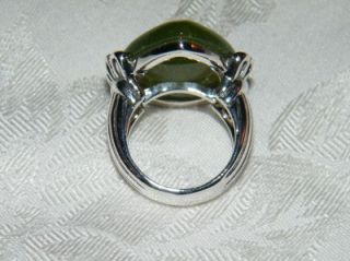 Barse 925 Sterling Silver Green Adventurine Ring Size 6