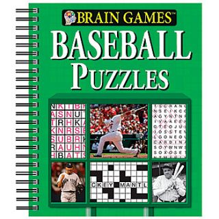 NEW Brain Games Baseball Puzzles Book   Fun Way to Work Your Cognitive 