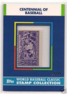 2009 Topps World Baseball Classic Stamp Collection Baseball Centennial 
