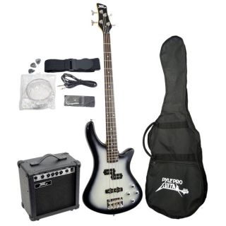 Pro Electric Bass Guitar Package w Amplifier PGEKT50