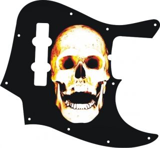 Pickguard for Fender Jazz J Bass Guitar Burnt Skull New