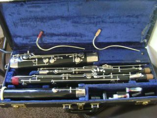 Vintage Fox Bassoon with Two Bocals Polypropylene Model lll Pre Owned 