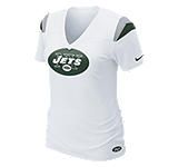 Nike Fashion V Neck NFL Jets Womens T Shirt 469942_100_A
