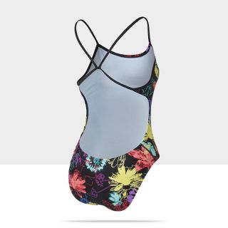  Nike Cut Out Floral Burst Womens Tank Swimsuit