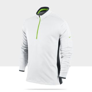 Nike Dri FIT Half Zip Mens Golf Shirt 452744_100_A