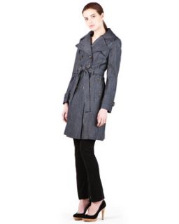 Calvin Klein Denim Belted Trench Coat for $69.90   calvinklein, coat 