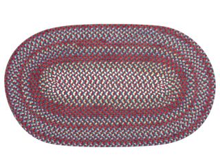 Red/Blue Multi   Rug is round (NOT oval as shown)