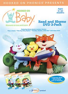Hooked on Baby   Read and Rhyme   3 Pack DVD, 2007, 3 Disc Set