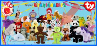   the BEAR toy #12   Teenie Beanie Babies   McDonalds/TY (2009) *Mint